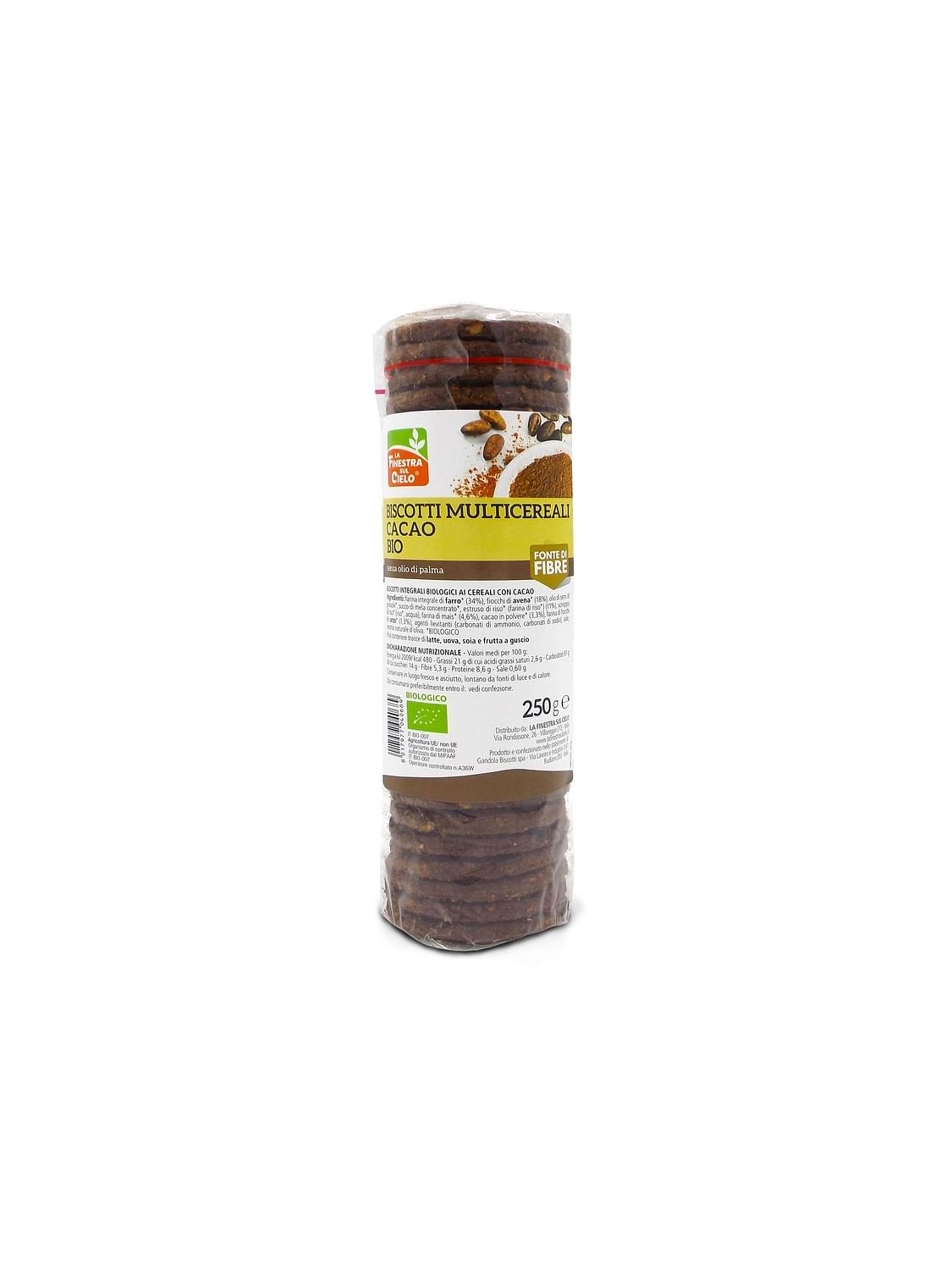 Biscotti Multicereali Cacao Bio 250 G