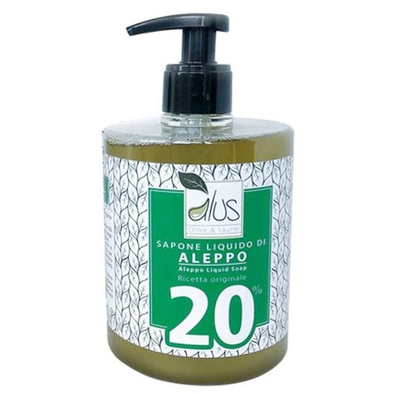 Alus Olive & Laurel Sapone Liquido Di Aleppo 20% 500 Ml