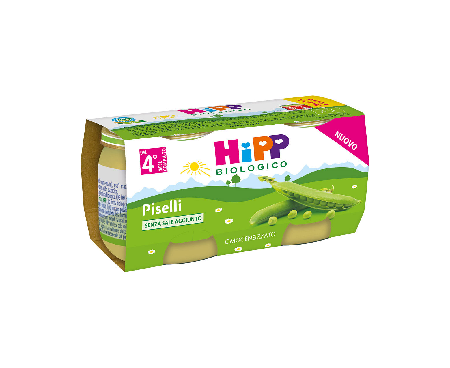 Hipp Bio Omogeneizzato Piselli 2 X80 G