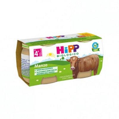 HIPP BIO HIPP BIO OMOGENEIZZATO MANZO 2X80 G