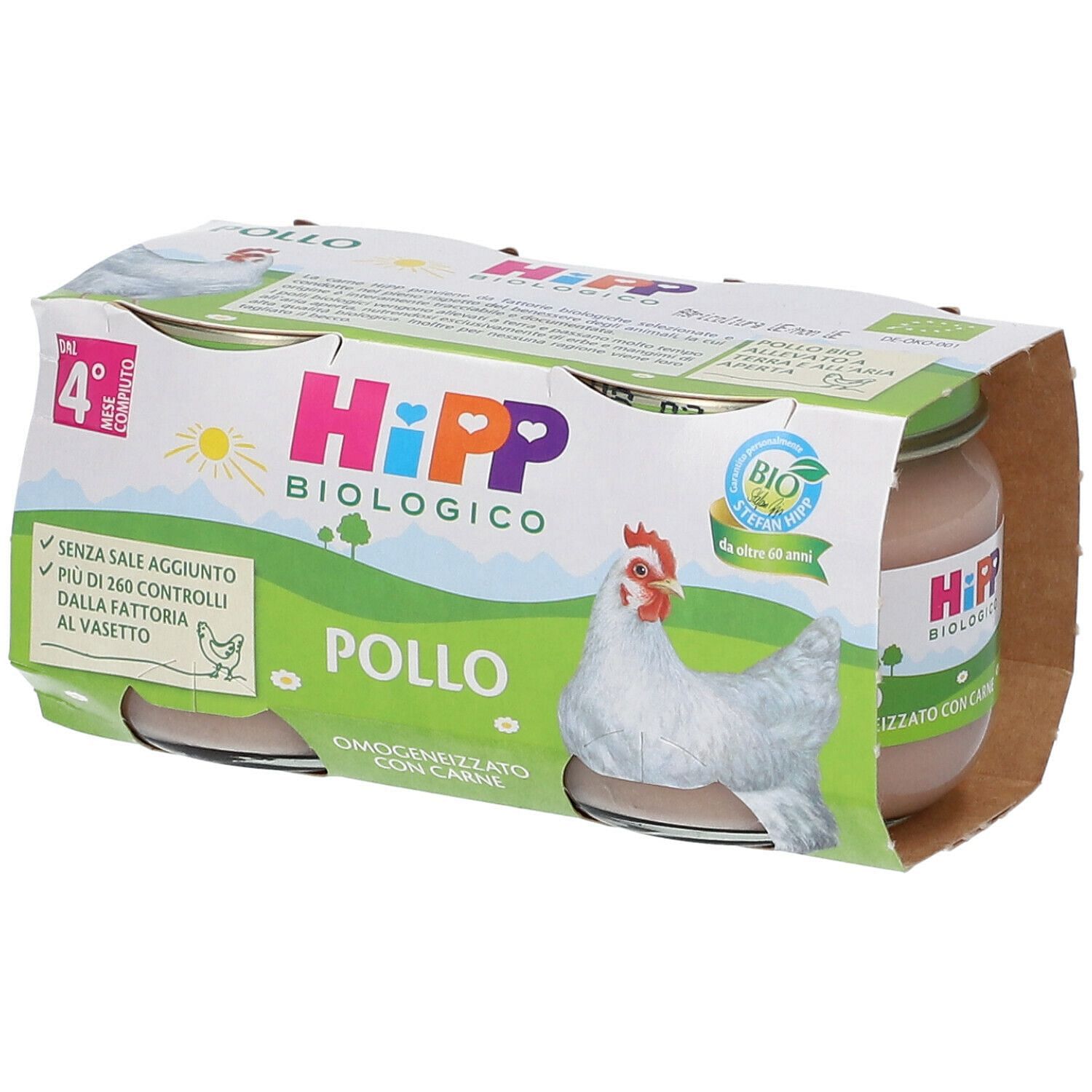 Hipp Bio Hipp Bio Omogeneizzato Pollo 2 X80 G