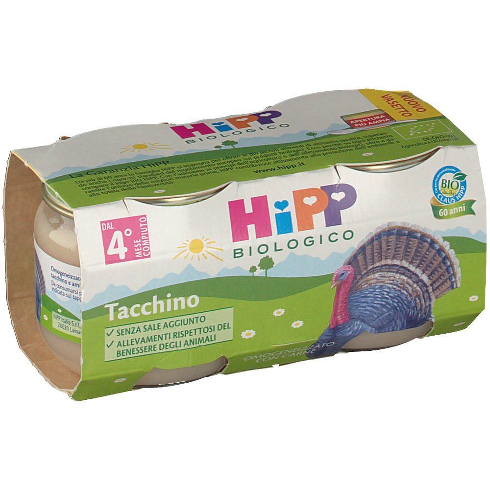 Hipp Bio Hipp Bio Omogeneizzato Tacchino 2 X80 G