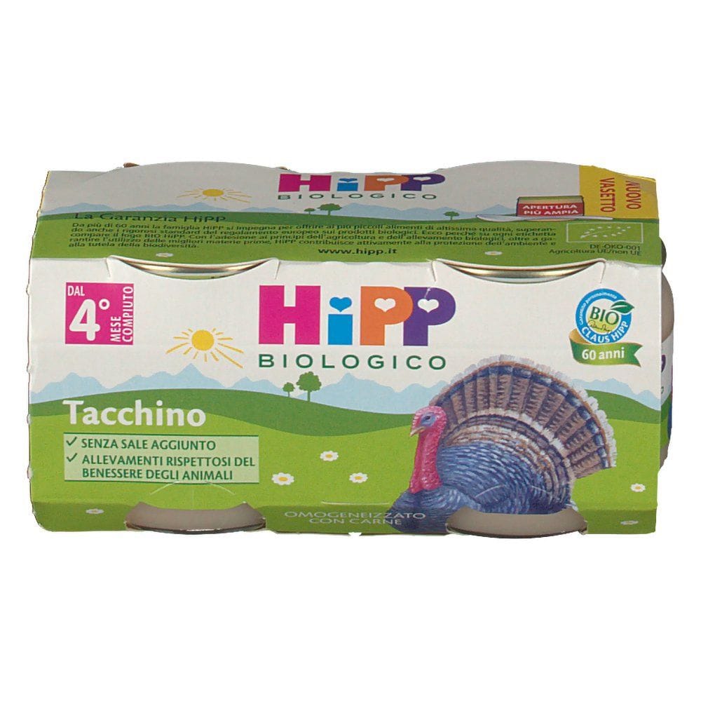 HIPP BIO HIPP BIO OMOGENEIZZATO TACCHINO 2X80 G