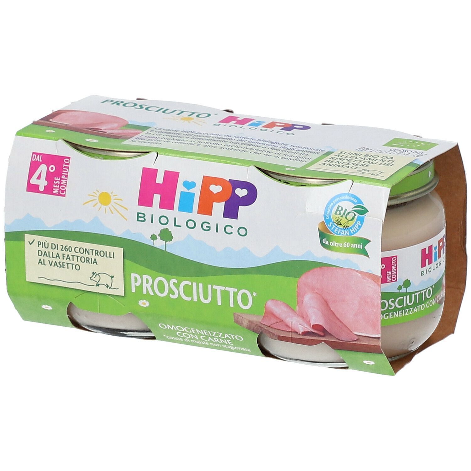 Hipp Bio Hipp Bio Omogeneizzato Prosciutto 2 X80 G