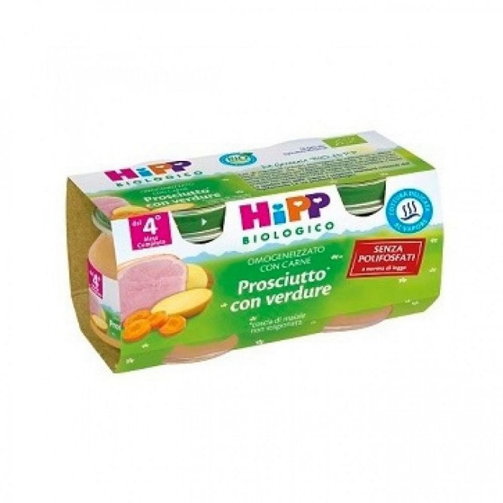 Hipp Bio Hipp Bio Omogeneizzato Prosciutto Con Verdure 2 X80 G