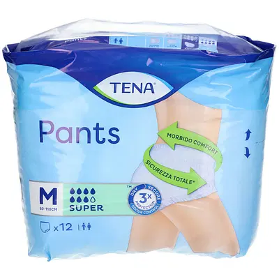 PANNOLONE PULL UP TENA PANTS SUPER TAGLIA MEDIUM 12 PEZZI PANNOLONE PULL UP TENA PANTS SUPER TAGLIA MEDIUM 12 PEZZI
