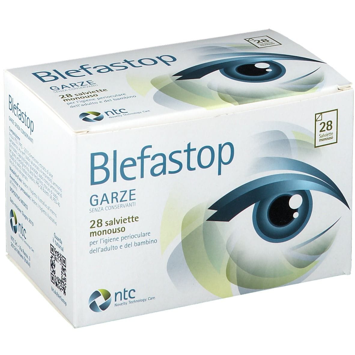 Blefastop Garza Con Hy Ter In Cotone Piegata Con Filo Di Bario 28 Pezzi