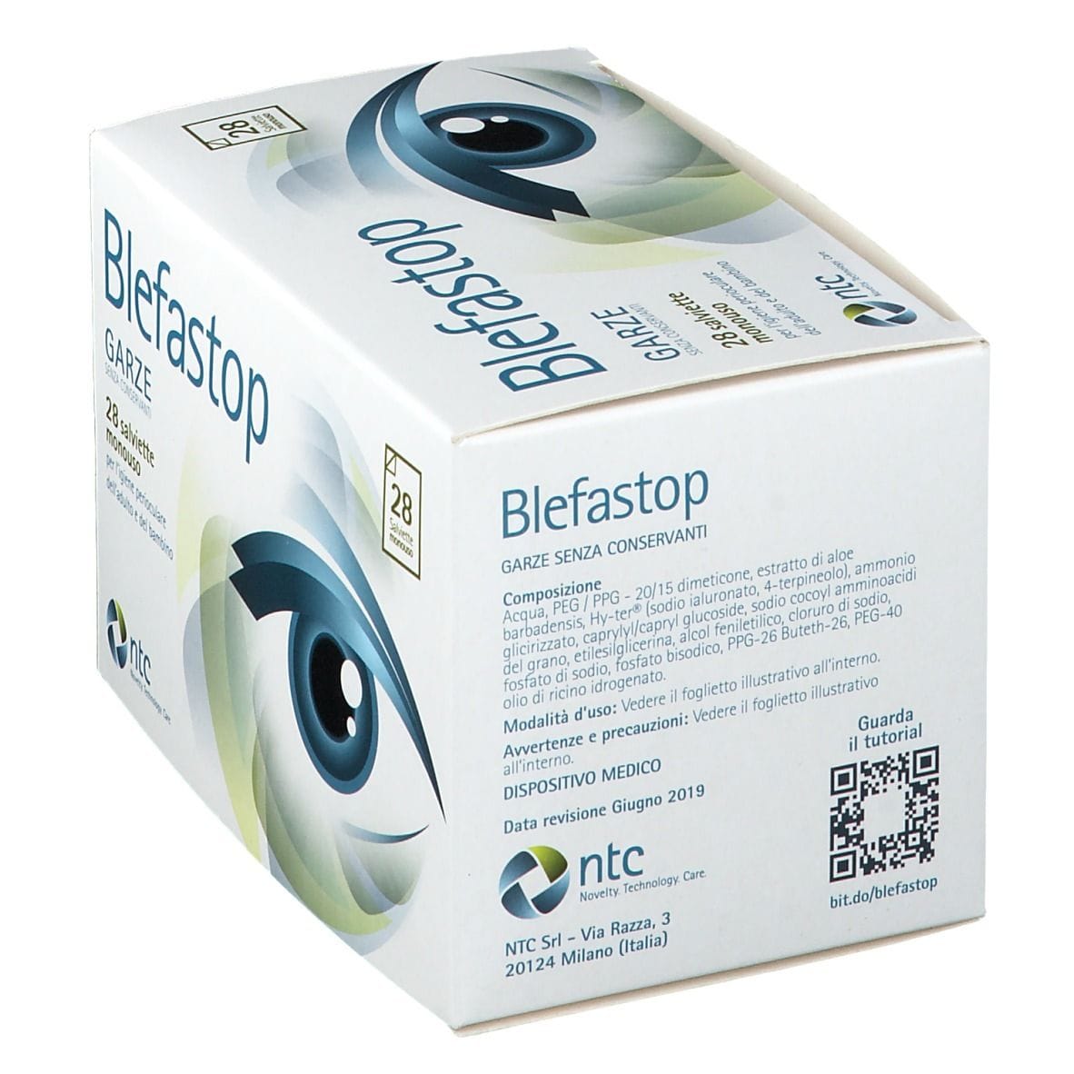 BLEFASTOP GARZA CON HY-TER IN COTONE PIEGATA CON FILO DI BARIO 28 PEZZI