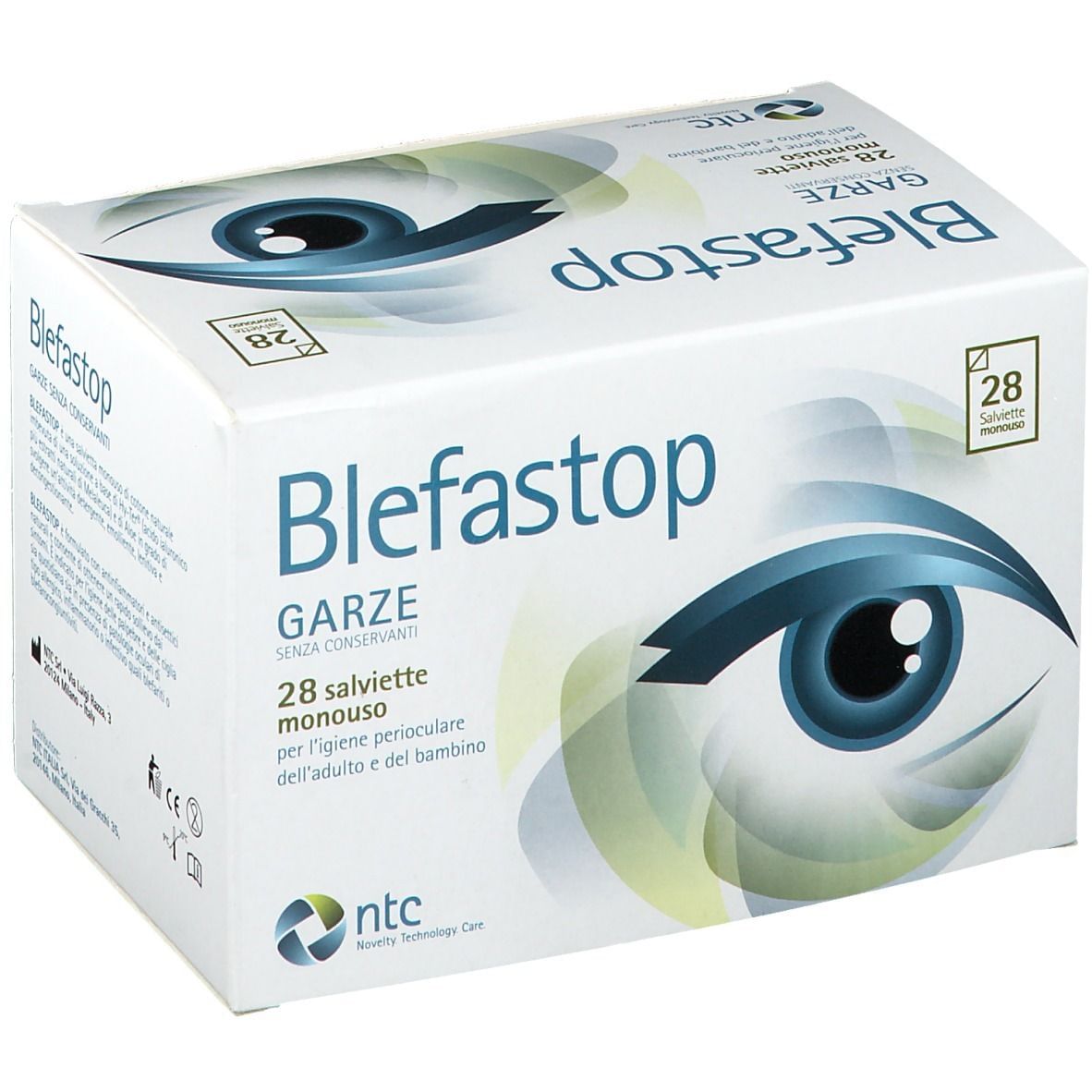 BLEFASTOP GARZA CON HY-TER IN COTONE PIEGATA CON FILO DI BARIO 28 PEZZI