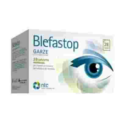 BLEFASTOP PLUS GARZA IN COTONE PIEGATA CON FILO DI BARIO 28 SALVIETTE MONOUSO + 1 COMPRESSA OCULARE RISCALDABILE