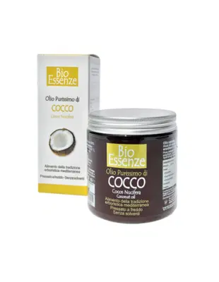 BIO ESSENZE OLIO PURISSIMO DI COCCO 250 ML BIO ESSENZE OLIO PURISSIMO DI COCCO 250 ML