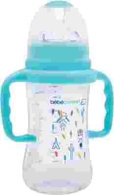 BEBE CONFORT BIBERON POLIPROPILENE 270 ML CON MANICI TETTARELLA MATERNITY SILICONE MISURA 2 AZZURRO