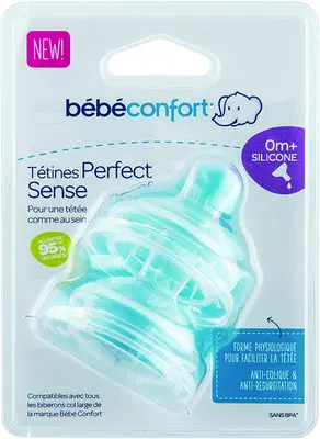 BEBE CONFORT TETTARELLA PERFECT SENSE IN SILICONE FLUSSO LENTO S BEBE CONFORT TETTARELLA PERFECT SENSE IN SILICONE FLUSSO LENTO S