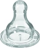 BEBE CONFORT TETTARELLA A BASE STANDARD SILICONE MISURA 1 FLUSSO REGOLARE