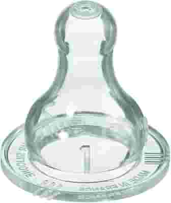 BEBE CONFORT TETTARELLA A BASE STANDARD SILICONE MISURA 1 FLUSSO REGOLARE