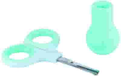 BEBE CONFORT FORBICINE DI SICUREZZA CON SUPPORTO AZZURRO