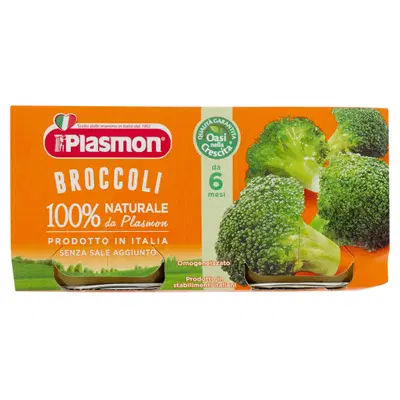 PLASMON OMOGENEIZZATO BROCCOLI 2 X 80 G PLASMON OMOGENEIZZATO BROCCOLI 2 X 80 G