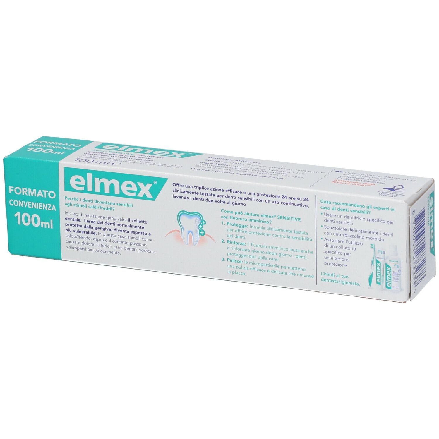 ELMEX DENTIFRICIO SENSITIVE CON FLUORURO AMMINICO 100 ML