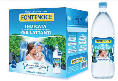 ACQUA FONTENOCE 1 L NATURALE VAP 6 PEZZI