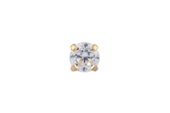 TIFFANY ORO CUBICO 2MM CRISTAL