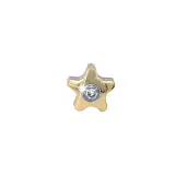 STELLINA ORO 4MM CRISTALLO