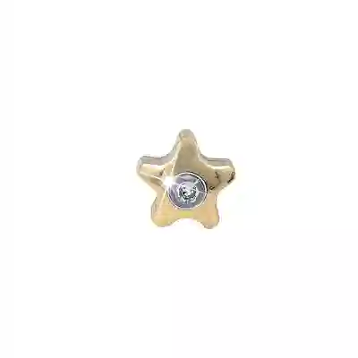 STELLINA ORO 4MM CRISTALLO