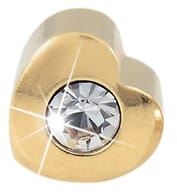 CUORE ORO 4MM CRISTALLO