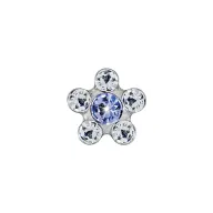FIORE 6MM CRISTALLO/PUNTO ZAFF