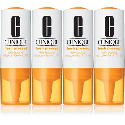 CLINIQUE FRESH PRESSED ATTIVATORE DI TRATTAMENTO CON 10% DI PURA VITAMINA C 4 SETTIMANE DI TRATTAMENTO 4 X 8,5 ML CLINIQUE FRESH PRESSED ATTIVATORE DI TRATTAMENTO CON 10% DI PURA VITAMINA C 4 SETTIMANE DI TRATTAMENTO 4 X 8,5 ML