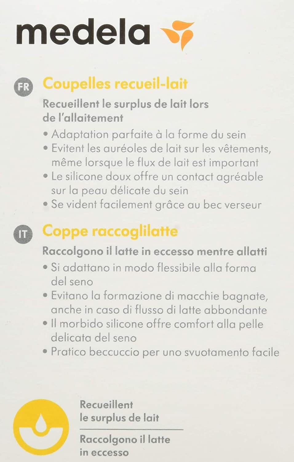 Medela Coppa raccoglilatte 2 pezzi