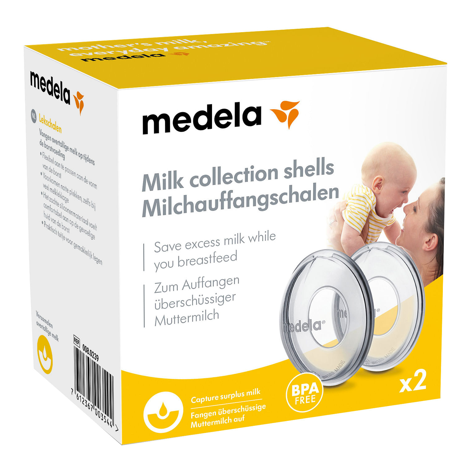 Medela Coppa Raccoglilatte Astuccio 2 Pezzi