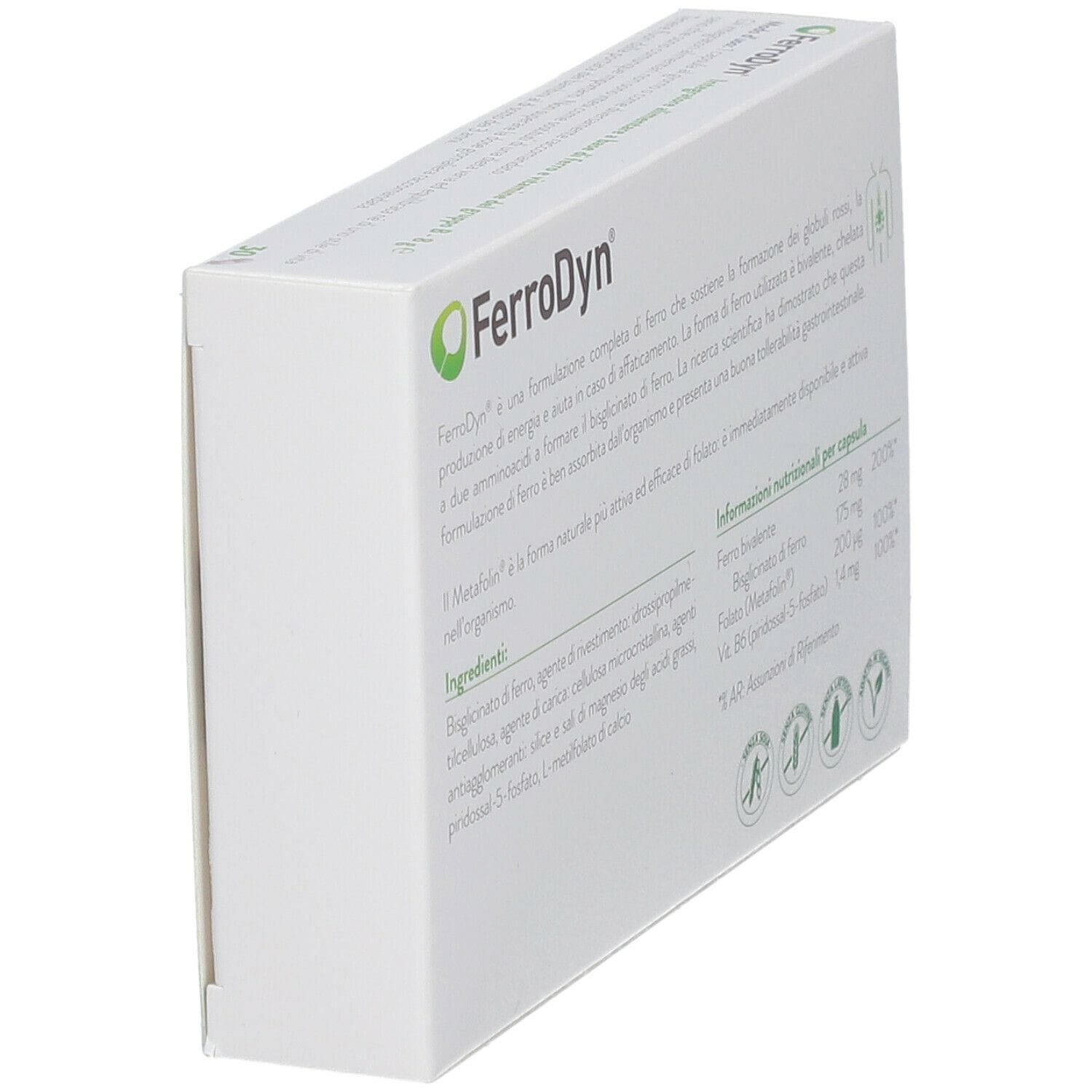 FERRODYN HI 30 CAPSULE SENZA GLUTINE SENZA LATTOSIO