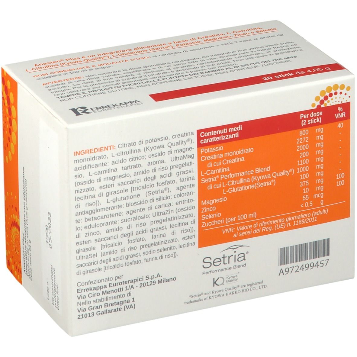 ANASTEN PLUS 20 STICK