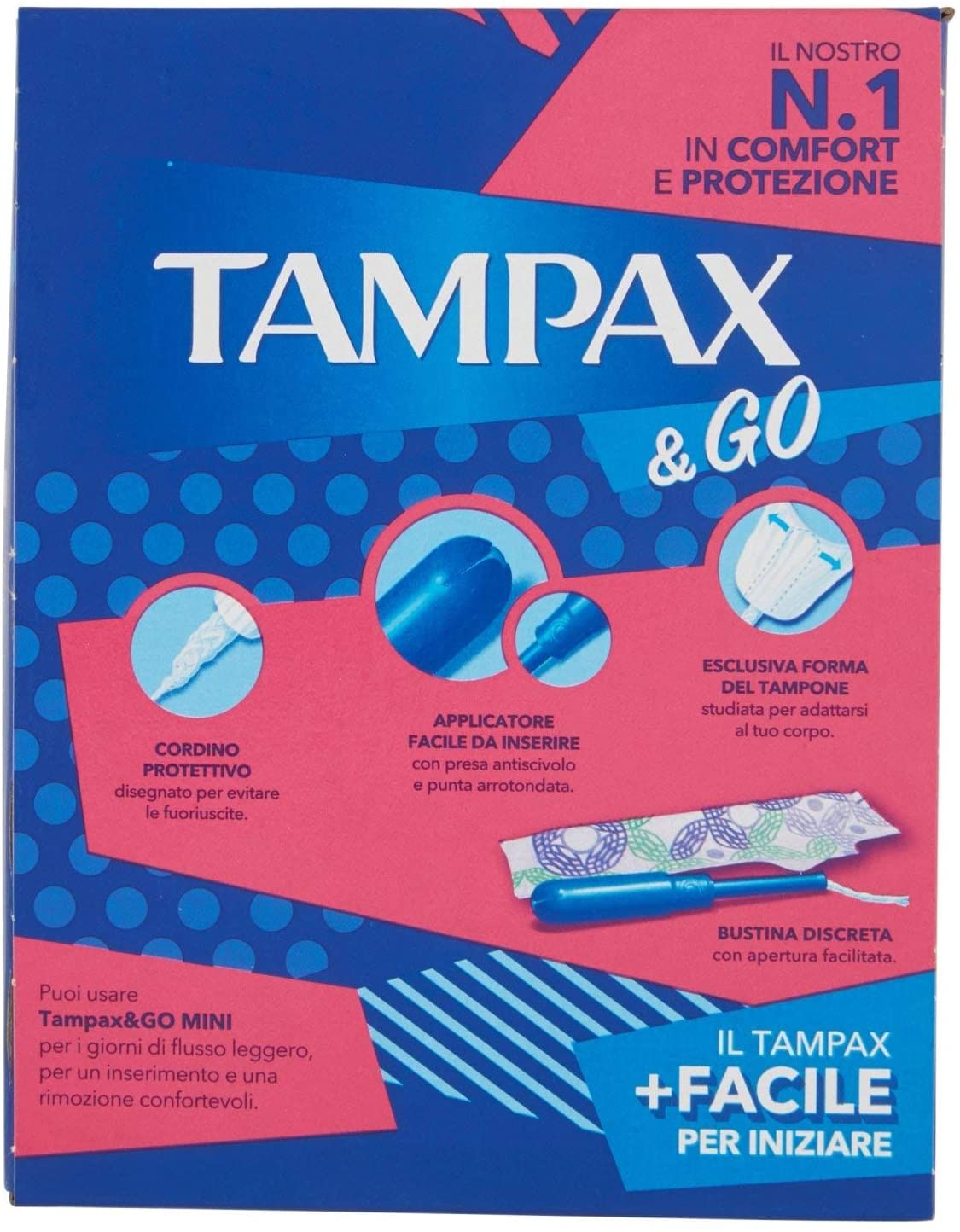 TAMPAX & GO MINI 18 PEZZI