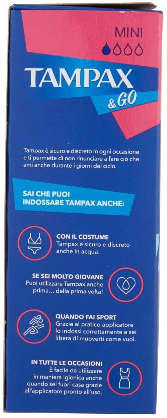 TAMPAX & GO MINI 18 PEZZI
