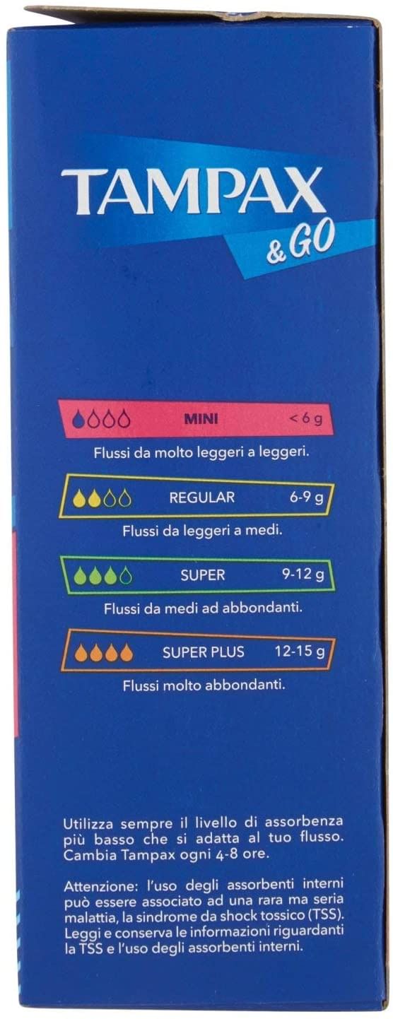 TAMPAX & GO MINI 18 PEZZI