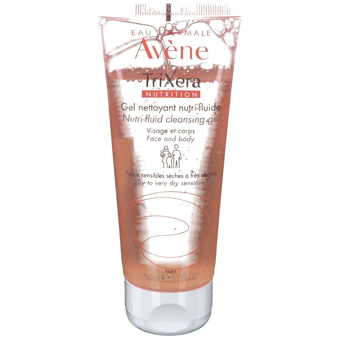 Avene Trixera Nutriente Detergente Fluido 100 Ml