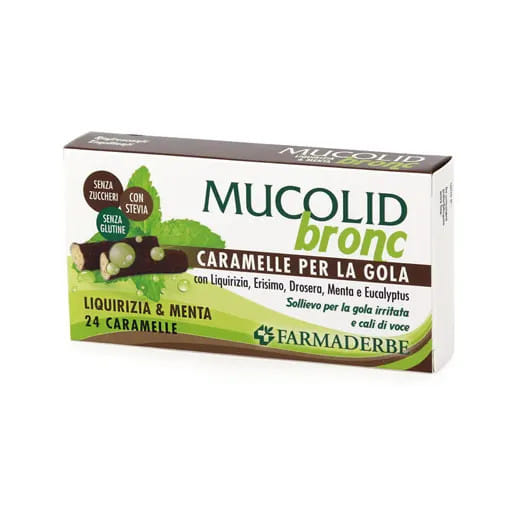 MUCOLID BRONC MENTA & LIQUIRIZIA 24 CARAMELLE