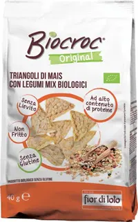 BIOCROC TRIANGOLI DI LEGUMI 40 G BIOCROC TRIANGOLI DI LEGUMI 40 G