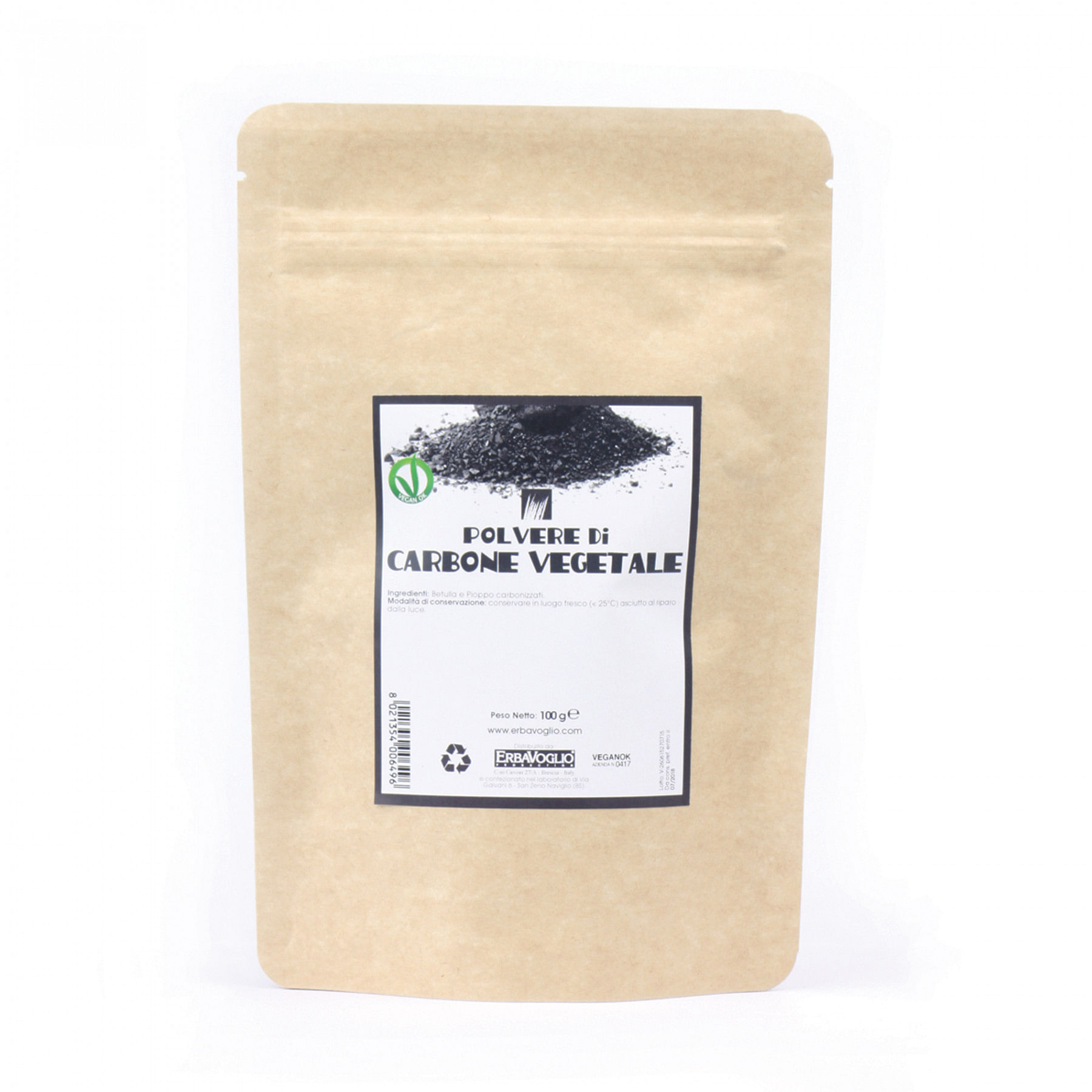 Carbone Vegetale Polvere 100 G