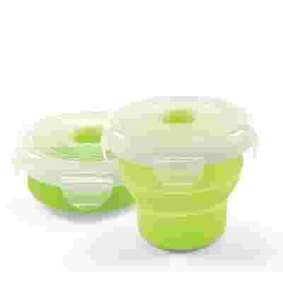 NUVITA CONTENITORI IN SILICONE 230 ML VERDE