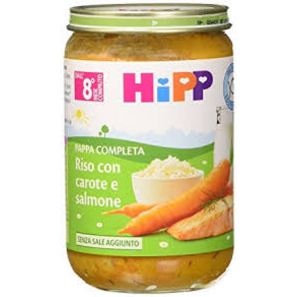 Hipp Pappa Pronta Riso Carote Salmone 220 G