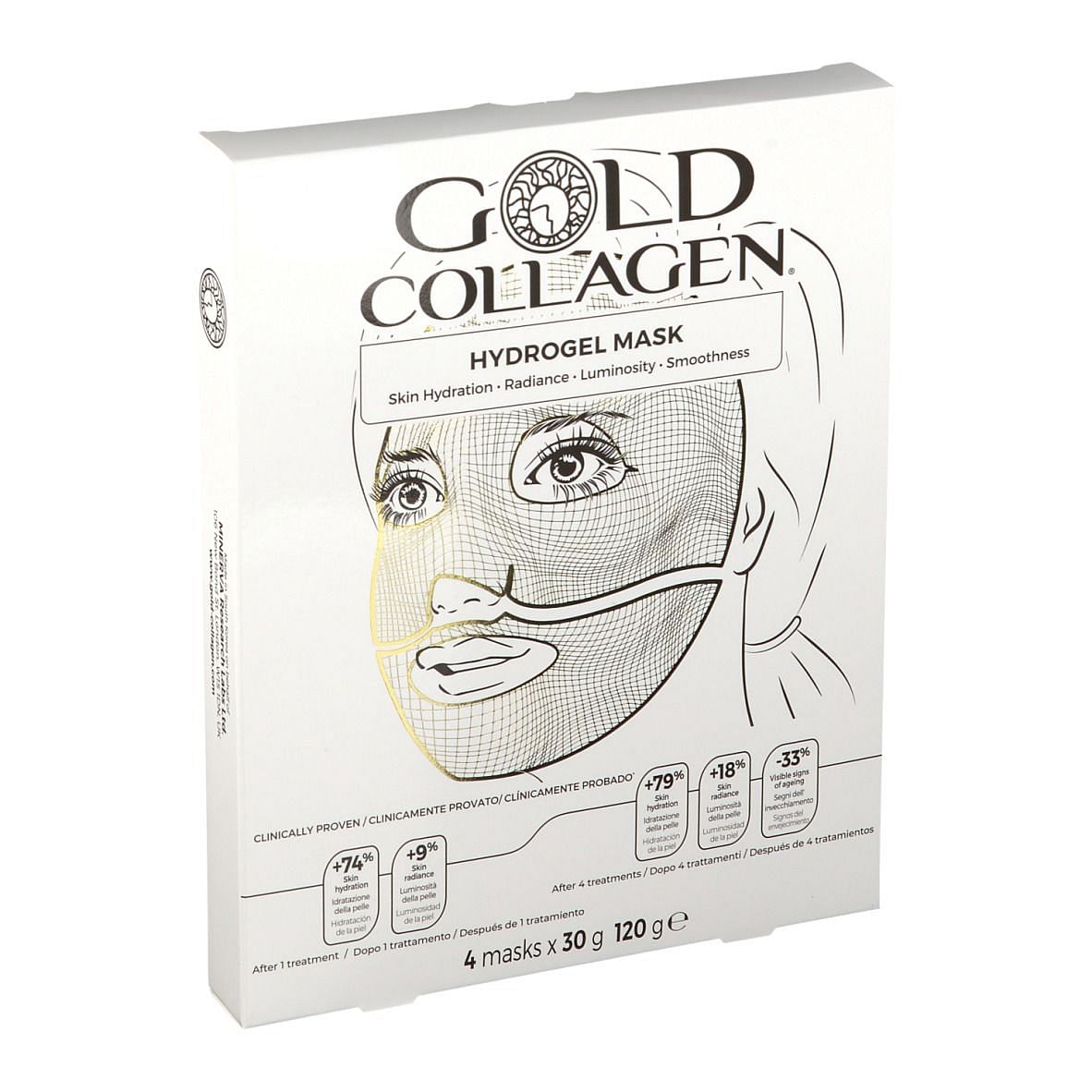 Gold Collagen Hydrogel Mask