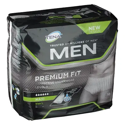 MUTANDINA ASSORBENTE MASCHILE TENA MEN LIVELLO 4 TAGLIA LARGE 10 PEZZI MUTANDINA ASSORBENTE MASCHILE TENA MEN LIVELLO 4 TAGLIA LARGE 10 PEZZI