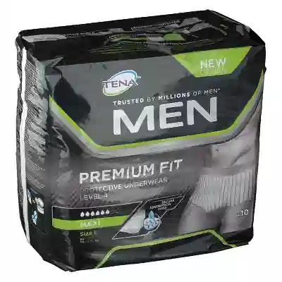MUTANDINA ASSORBENTE MASCHILE TENA MEN LIVELLO 4 TAGLIA LARGE 10 PEZZI