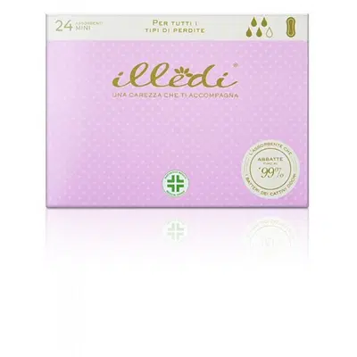 ILLEDI ASSORBENTI MINI IN TESSUTO NON TESSUTO PER INCONTINENZA 230 MM 24 PEZZI ILLEDI ASSORBENTI MINI IN TESSUTO NON TESSUTO PER INCONTINENZA 230 MM 24 PEZZI