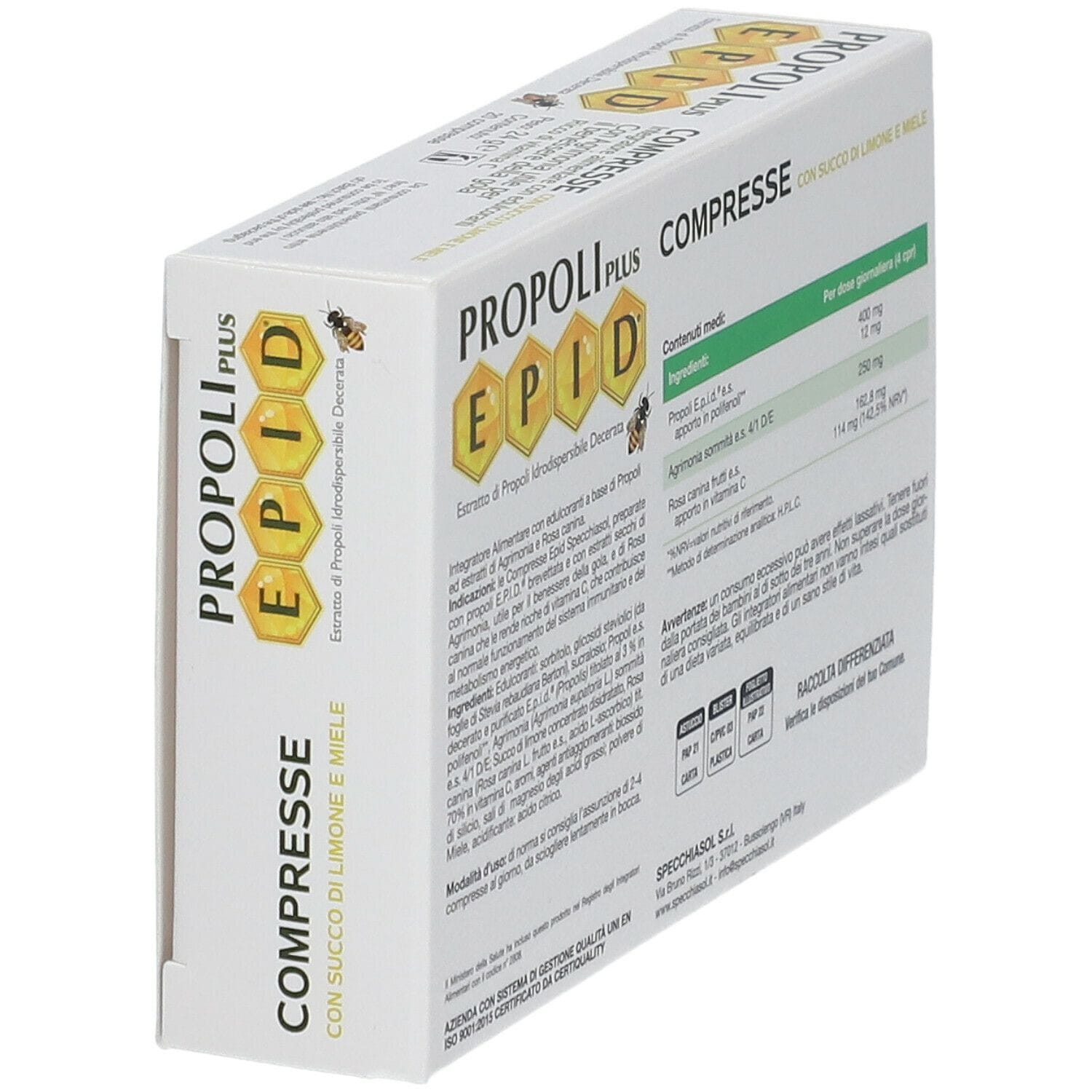 EPID GOLA MIELE LIMONE 20 COMPRESSE