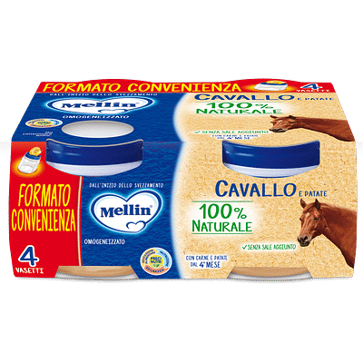 MELLIN OMOGENEIZZATO CAVALLO 4 X 80 G