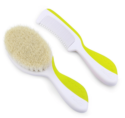 KIT CAPELLI SPAZZOLA/PETTINE VERDE