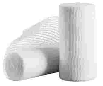 BENDA IDROFILA DI GARZA ORLATA DI COTONE BIANCO MONOUSO ALTEZZA 10 CM LUNGHEZZA 5 M TITOLO 12/8 1 PEZZO